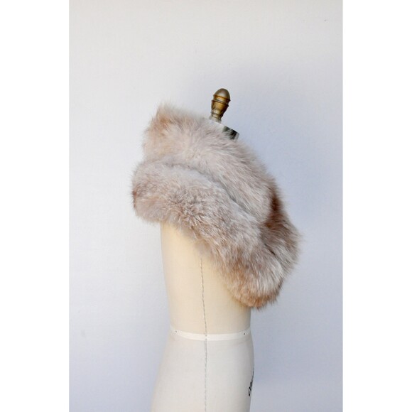 Vintage Arctic Fox Fur Stole Collar Shawl Shrug Cape - 50s 60s - Picture 3 of 10